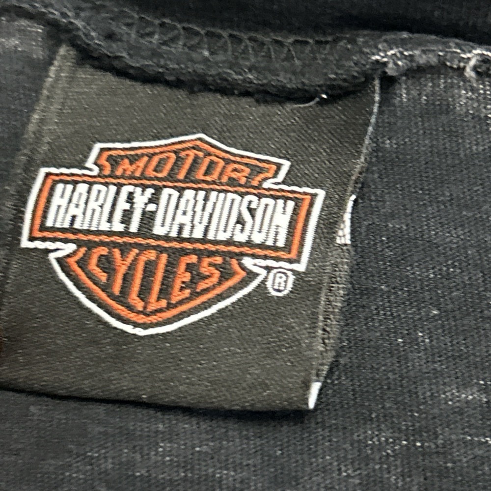 Harley-Davidson Black & Gray Eagle Flag Long Sleeve Tee - Picture 4 of 9
